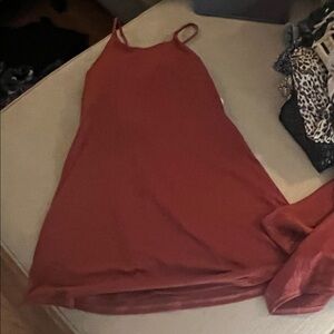 Red Sleeveless Halara workout Dress